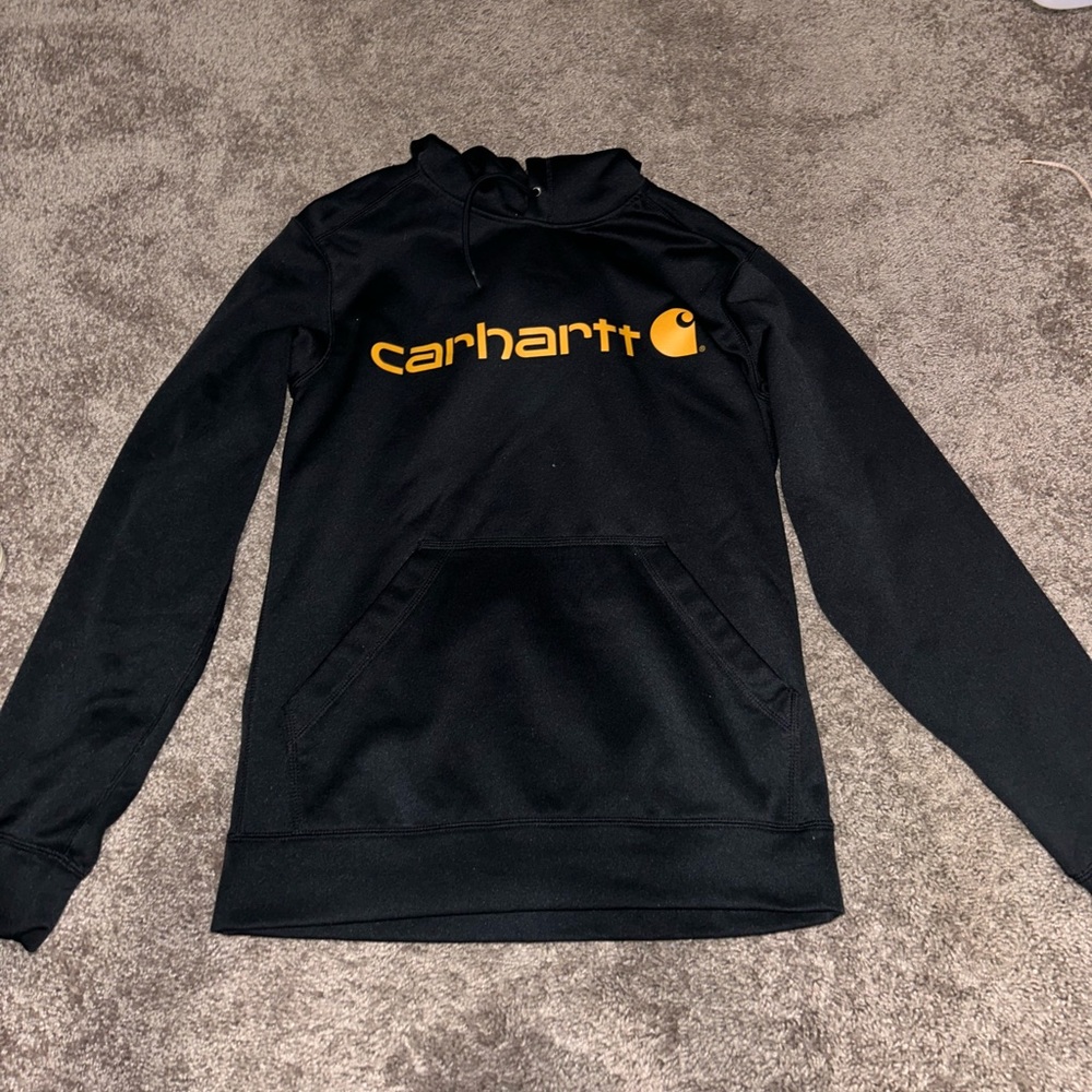 men’s small black carhartt hoodie